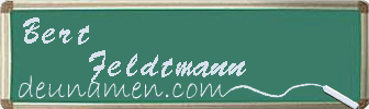Bert Feldtmann Visitenkarte